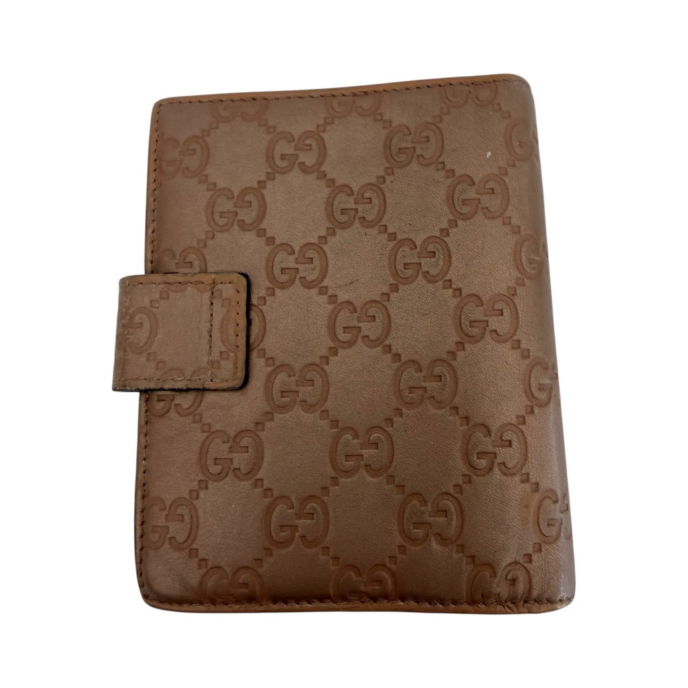Gucci GG Monogram Leather Agenda Planner w/ Heart Logo 4 x 5.5, Inserts + Pencil - Picture 3 of 8